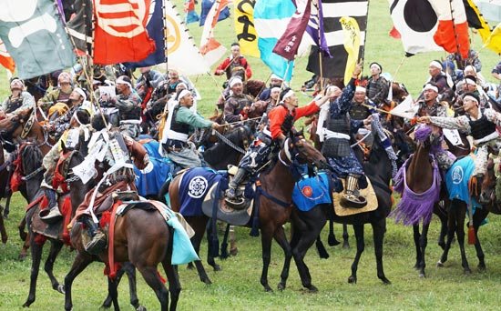 soma nomaoi fukushima flag catch festival (2)