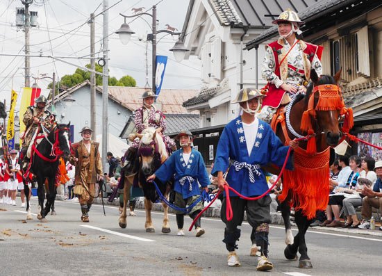 Soma nomaoi procession street fukushima festival (2)